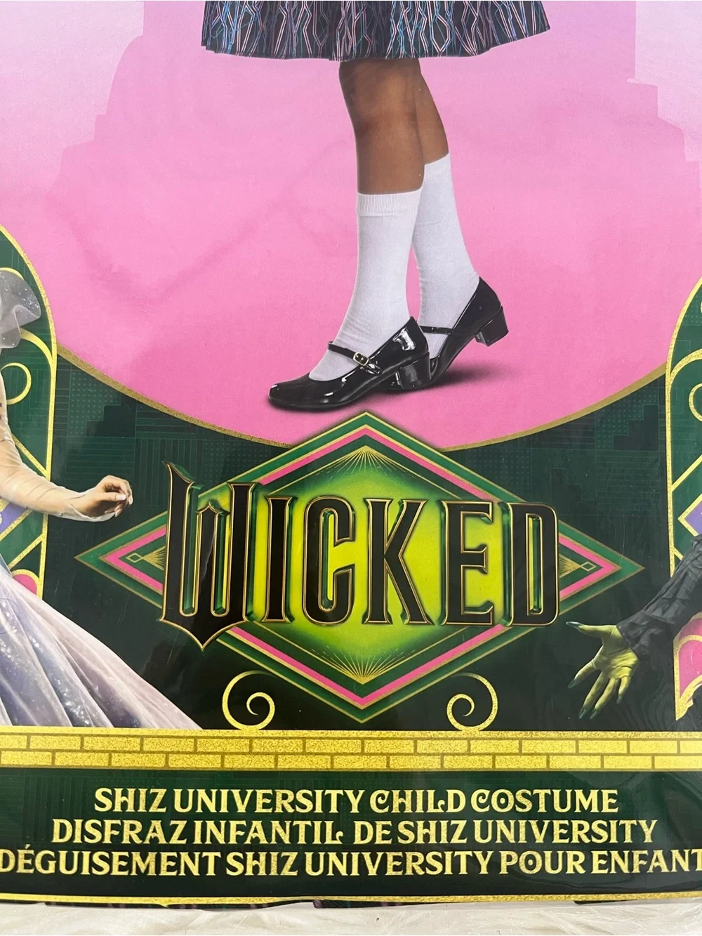Wicked Shiz school University Child Costume dress S 4-6x L 10-12 Halloween NEW